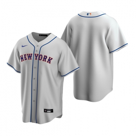 Men's Nike New York Mets Blank Gray Road Stitched Baseball Jersey