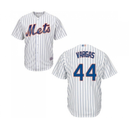 Men's New York Mets #44 Jason Vargas Replica White Home Cool Base Baseball Jersey