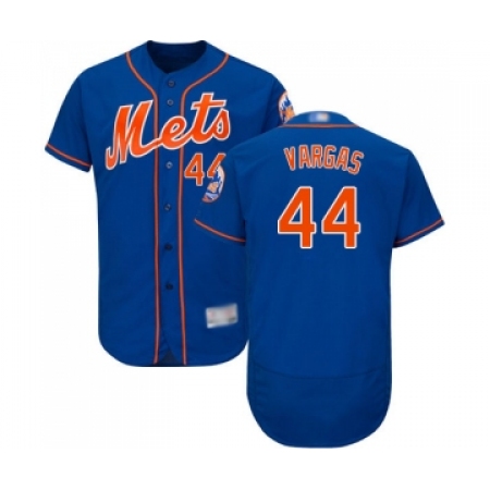 Men's New York Mets #44 Jason Vargas Royal Blue Alternate Flex Base Authentic Collection Baseball Jersey