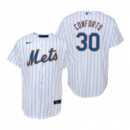 Men's Nike New York Mets #30 Michael Conforto White Home Stitched Baseball Jersey