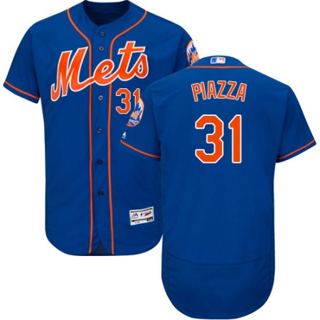 Men's Majestic New York Mets #31 Mike Piazza Royal Blue Alternate Flex Base Authentic Collection MLB Jersey