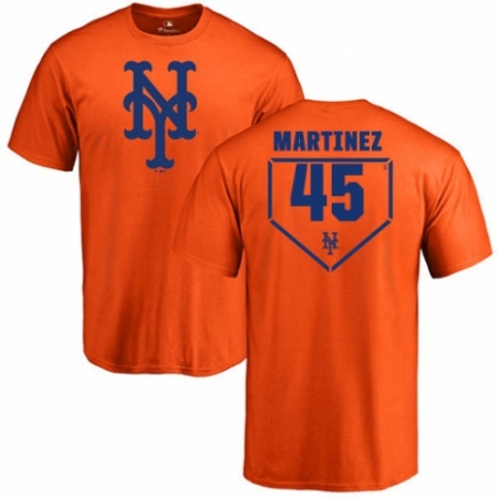 MLB Nike New York Mets #45 Pedro Martinez Orange RBI T-Shirt